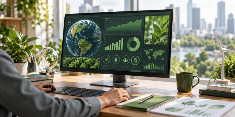 تحليل بيانات الاستدامة وقياس الأداء المستدام
