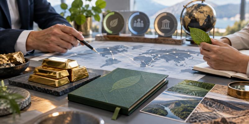 الإدارة المستدامة لاحتياطيات الذهب ودمج مبادئ الاستدامة (ESG)
