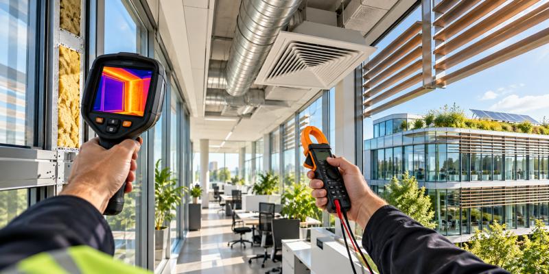 مدقق طاقة المباني للامتثال لمتطلبات المباني الخضراء