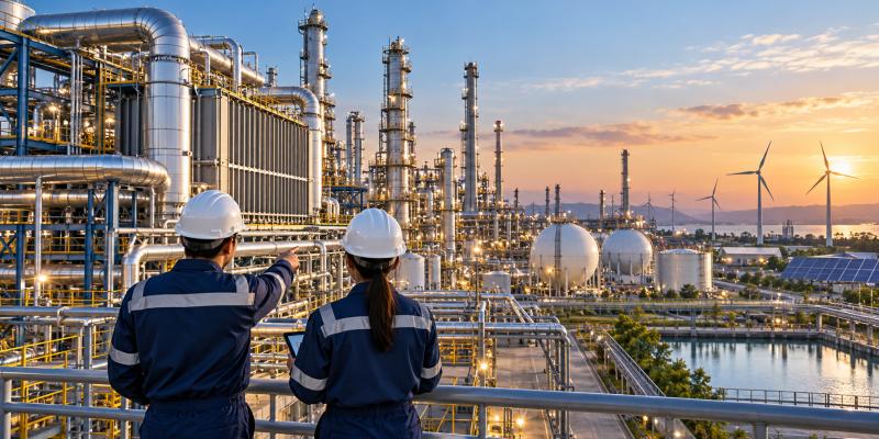 كفاءة الطاقة والاستدامة في البتروكيماويات