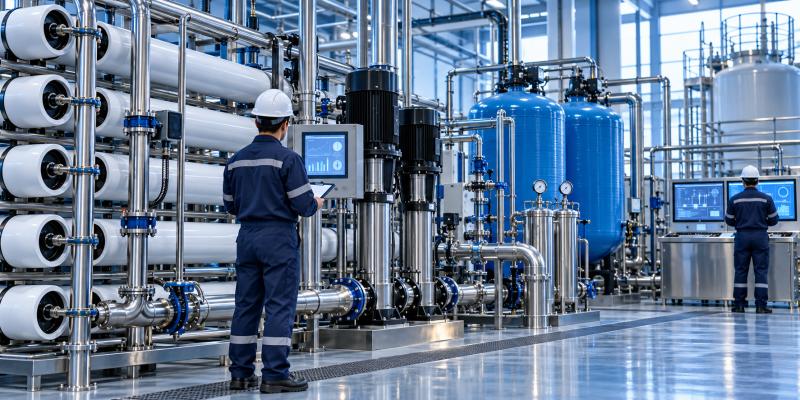 تشغيل أنظمة تحلية المياه ومعالجة المياه منزوعة المعادن ومياه تغذية الغلايات (BFW)